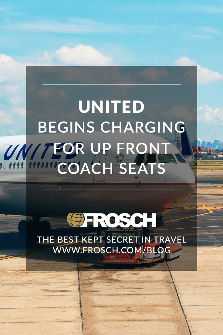 United Begins Charging for Up-Front Coach Seats