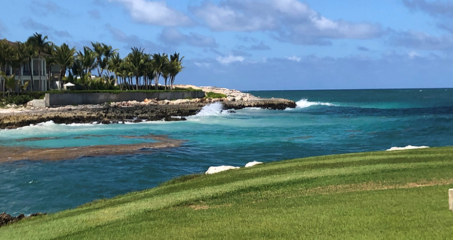 DR Golf Course overlooking the ocean