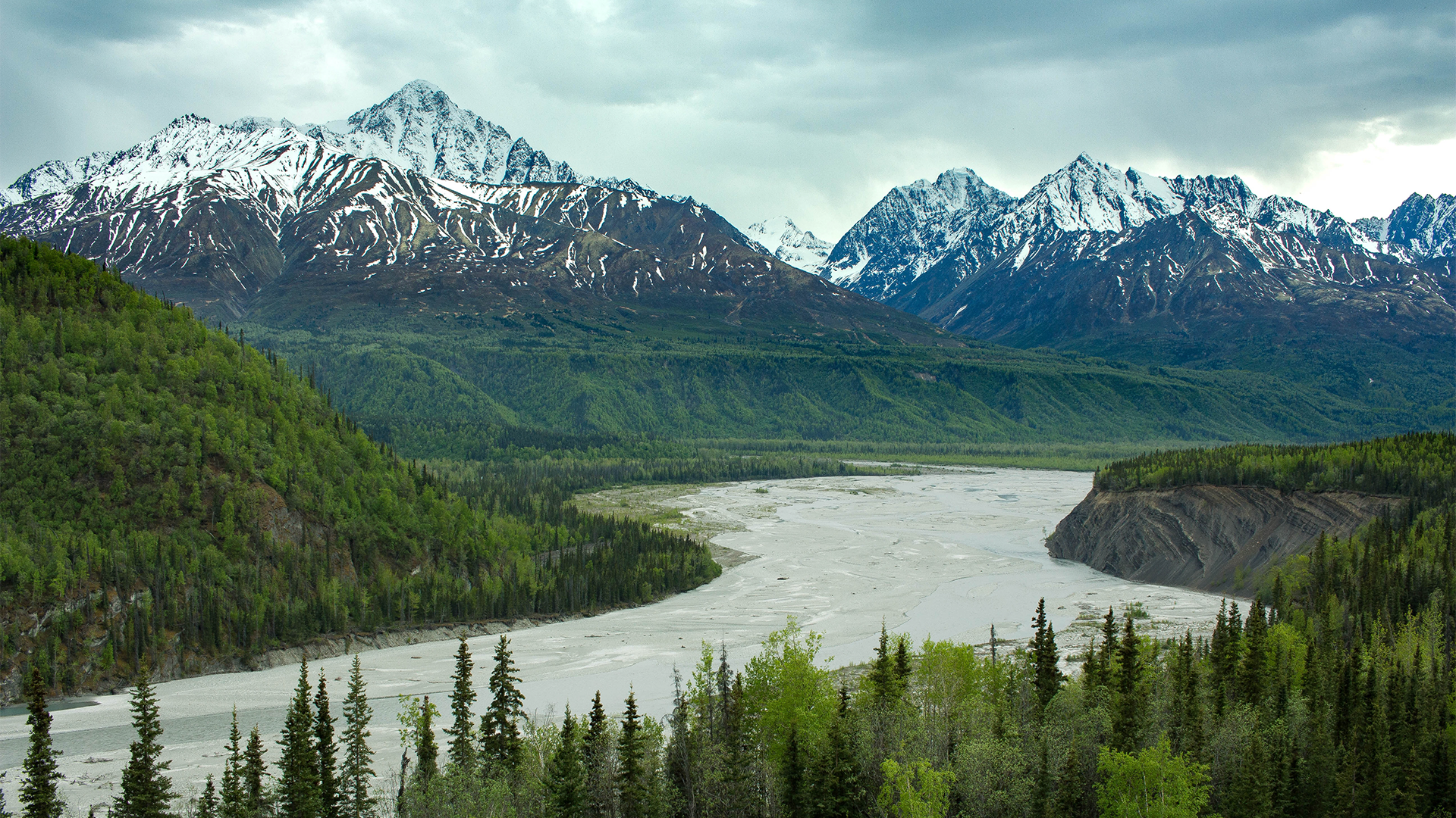 Picturesque Landscape in Alaska